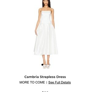 REVOLVE Strapless White Dress